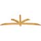Ekena Millwork Davenport Rough Sawn Timber Gable Bracket, Western Red Cedar, 84"W x 31"H x 2"D x 4"F, 9/12 Pitch GBW084X31X0204DAV00RWR - alternate 4